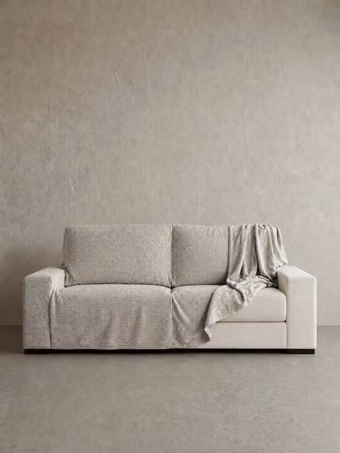 Fodera per divano a 2 posti Coven Kenay Home, Jacquard grigio, Larghezza: 180 cm