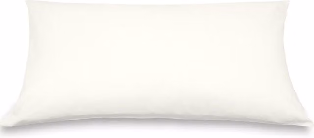 Federa copricuscino DaunenStep Oasi Deluxe in cotone pettinato bianco 50 x 80 cm